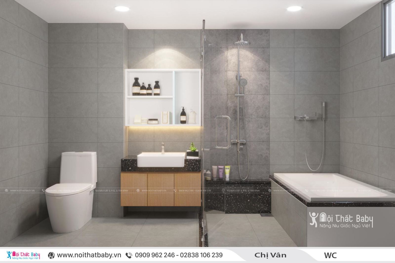 Thiết kế nội thất nguyên căn hiện đại tại Emerald Celadon City 106m2